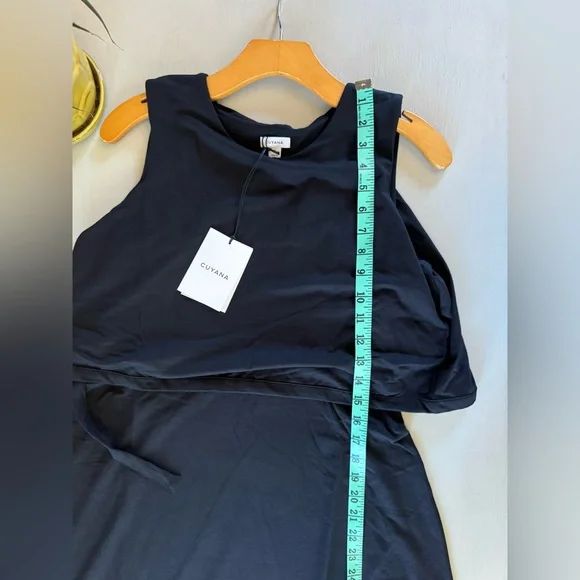 cuyana asymmetrical overlay dress Tencel Gathered Panel Dress  Cuyana